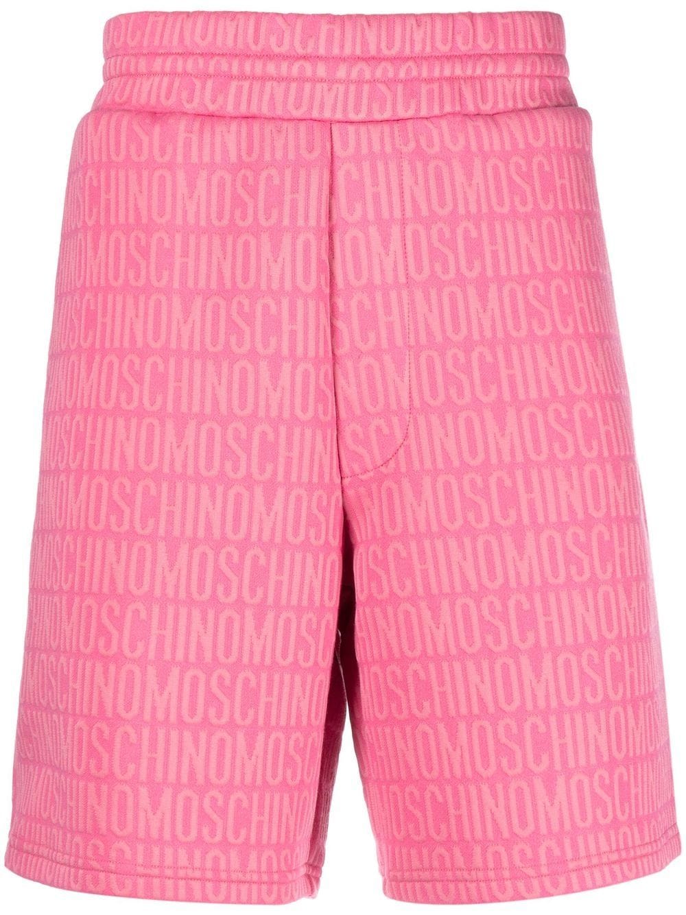 all-over debossed logo shorts