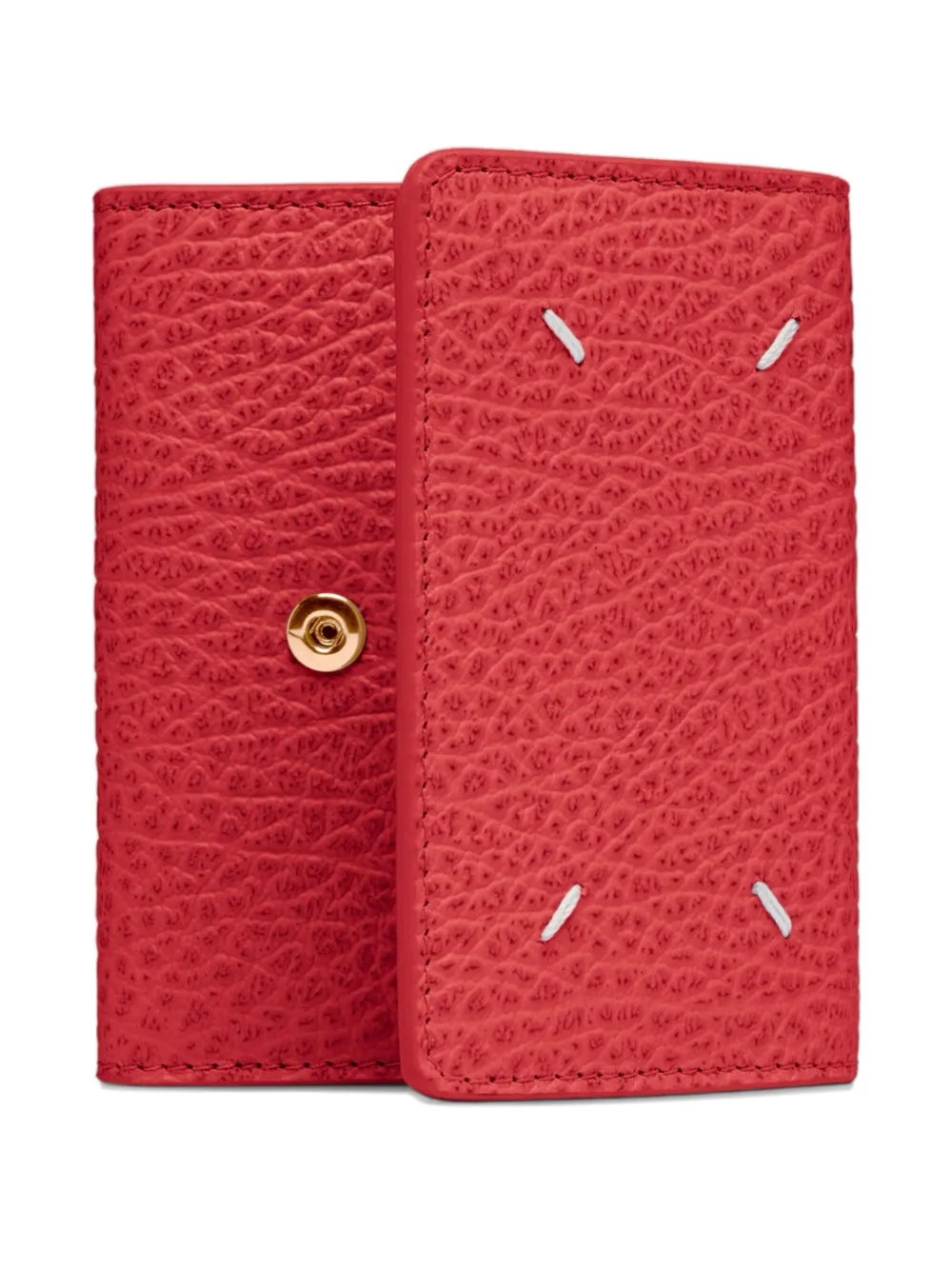 Maison Margiela textured-leather foldable wallet | Red | Image 1
