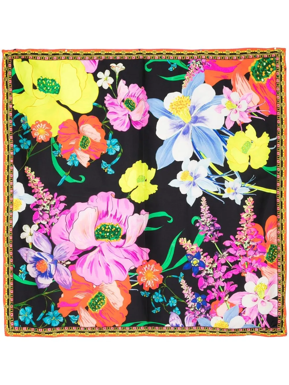 

Camilla floral-print silk scarf - Multicolour