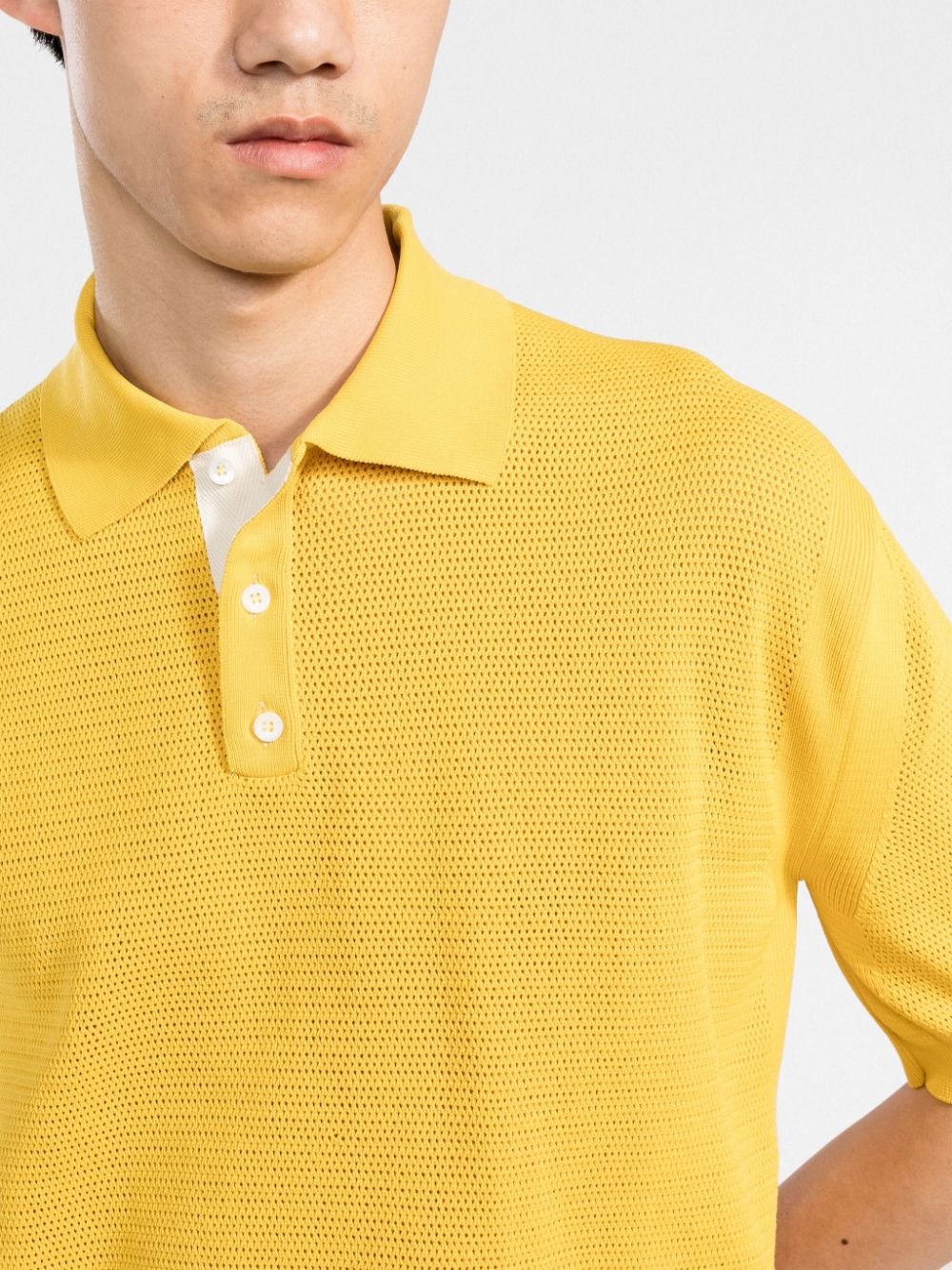 There Was One open-knit Polo Shirt - Farfetch