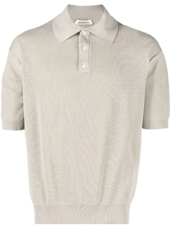 There Was One open-knit Polo Shirt - Farfetch