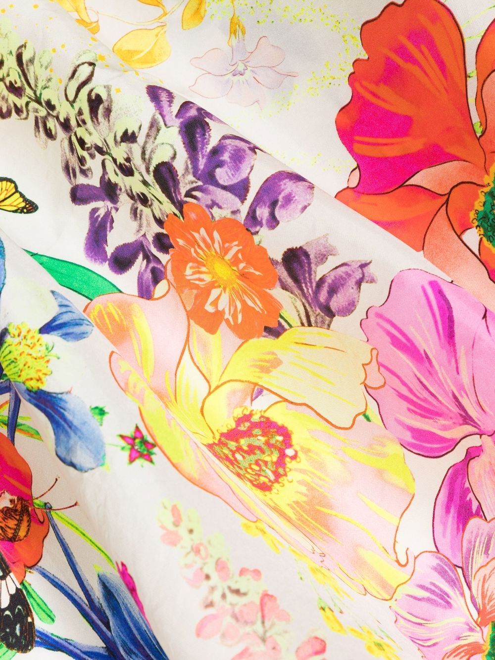 Shop Camilla Floral-print Silk Scarf In Pink