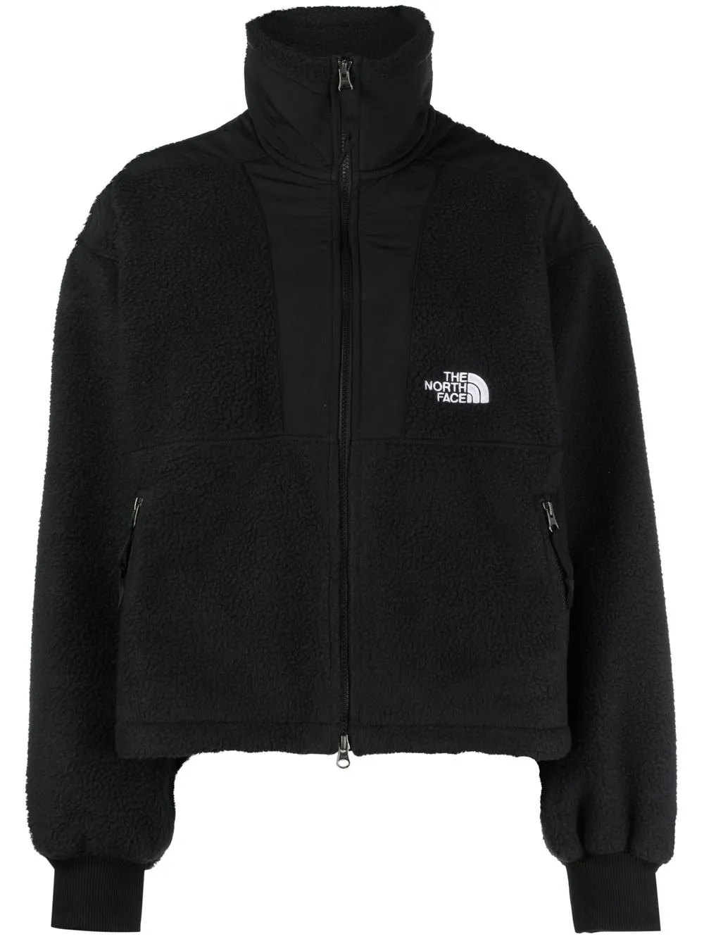 

The North Face fleece-panel zip-up jacket - Black