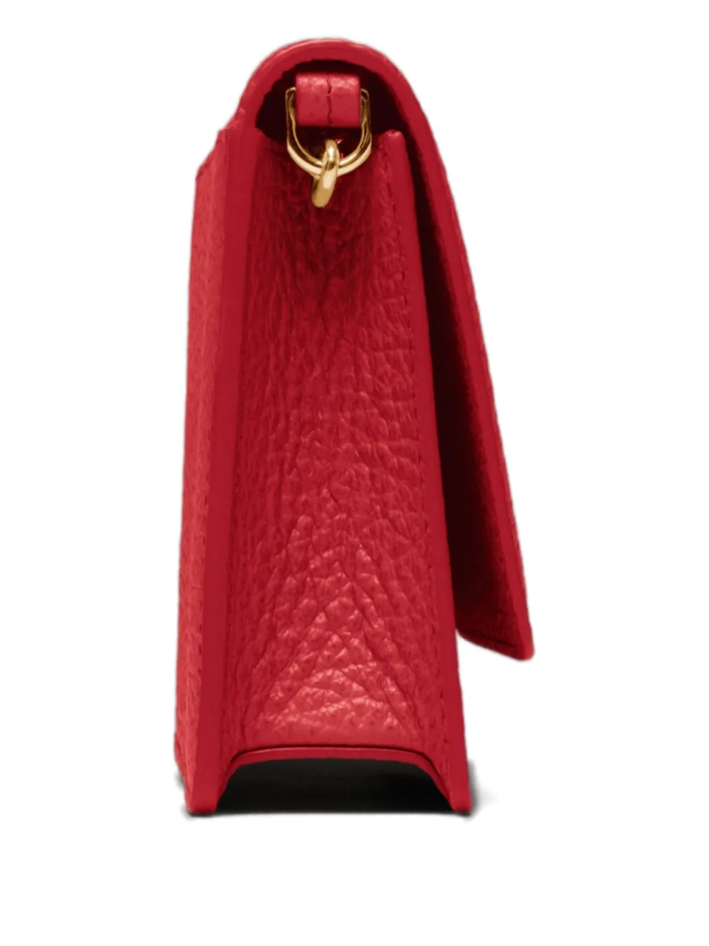 Maison Margiela Chain-embellished Leather Wallet In Red