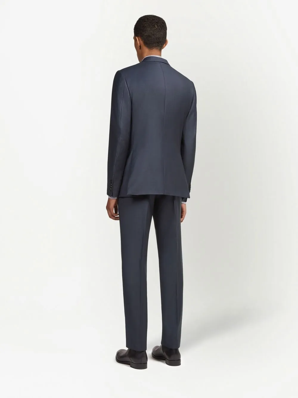 Zegna Trofeo Single-breasted Wool Suit In Blue