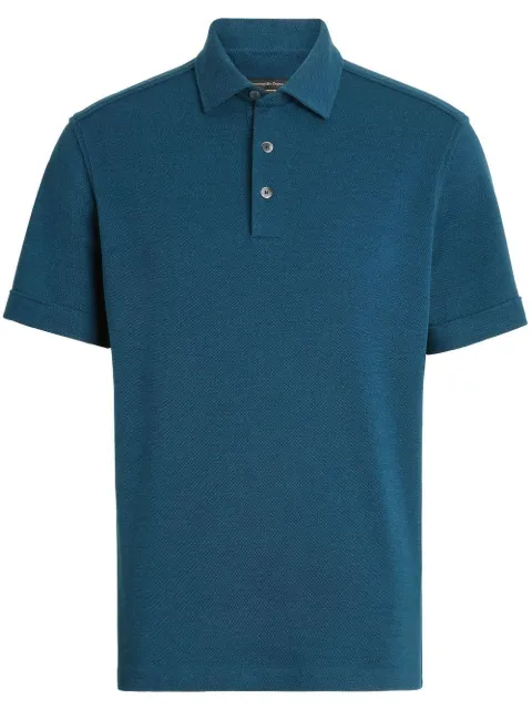Zegna fine-knit polo shirt