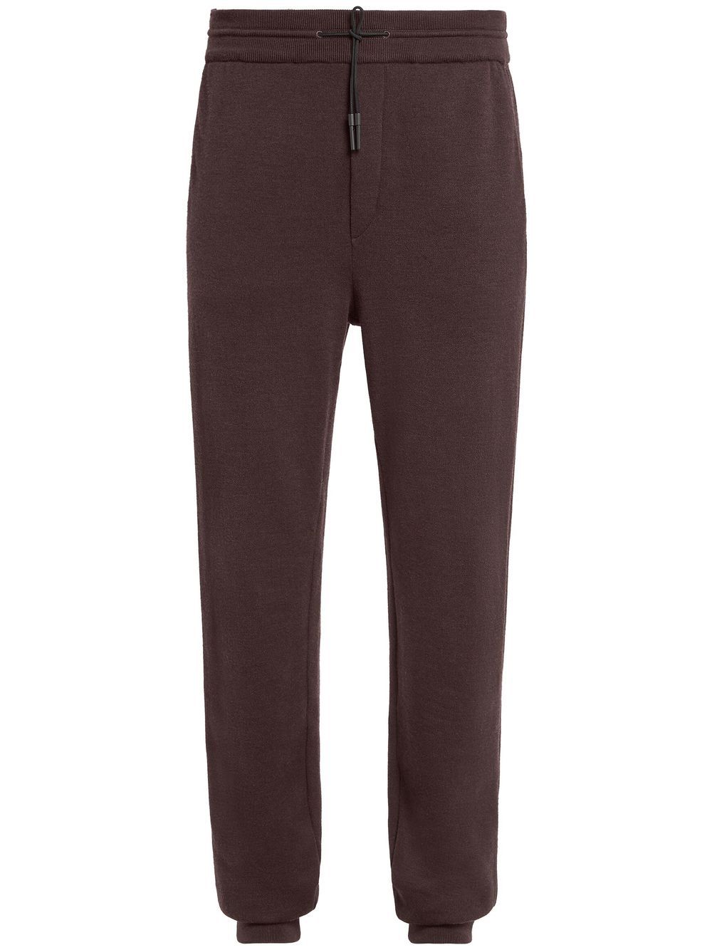 Zegna Drawstring-waistband Track Pants In Brown