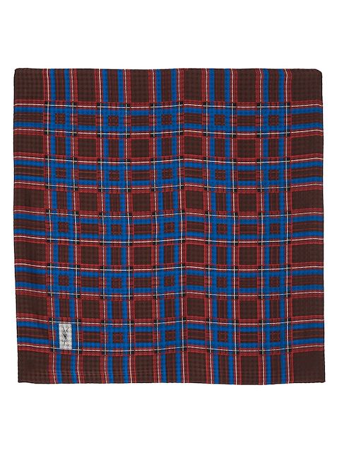 Yves Saint Laurent Pre-Owned checkered silk scarf