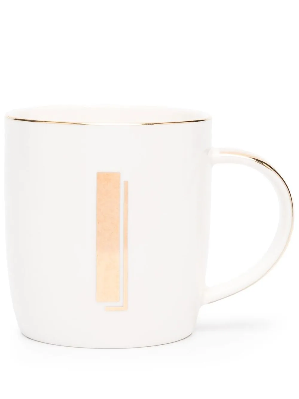 

Bitossi Home letter-print mug (8.6cm) - White