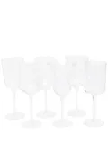 Bitossi Home wine glass set of 6 - White