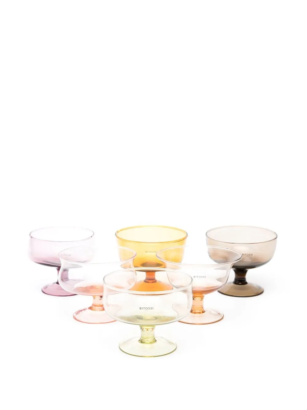 Bitossi Home Set-of-six Cocktail Glasses In 粉色