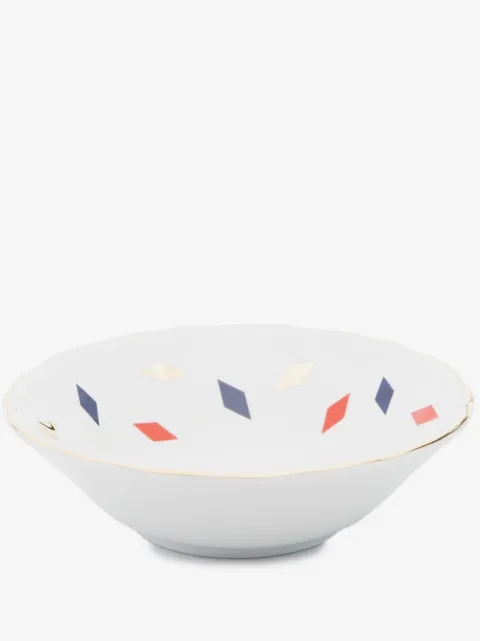 Bitossi Home bowl de porcelana con motivo de rombos