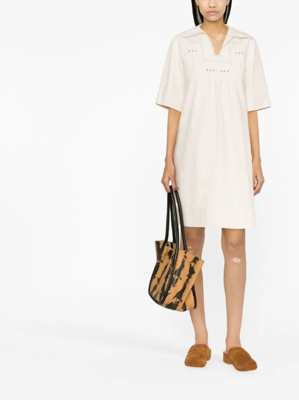 chloe embroidered short dress Navy Mini Chloe Dress Tuckernuck Navy / XXL main image 0