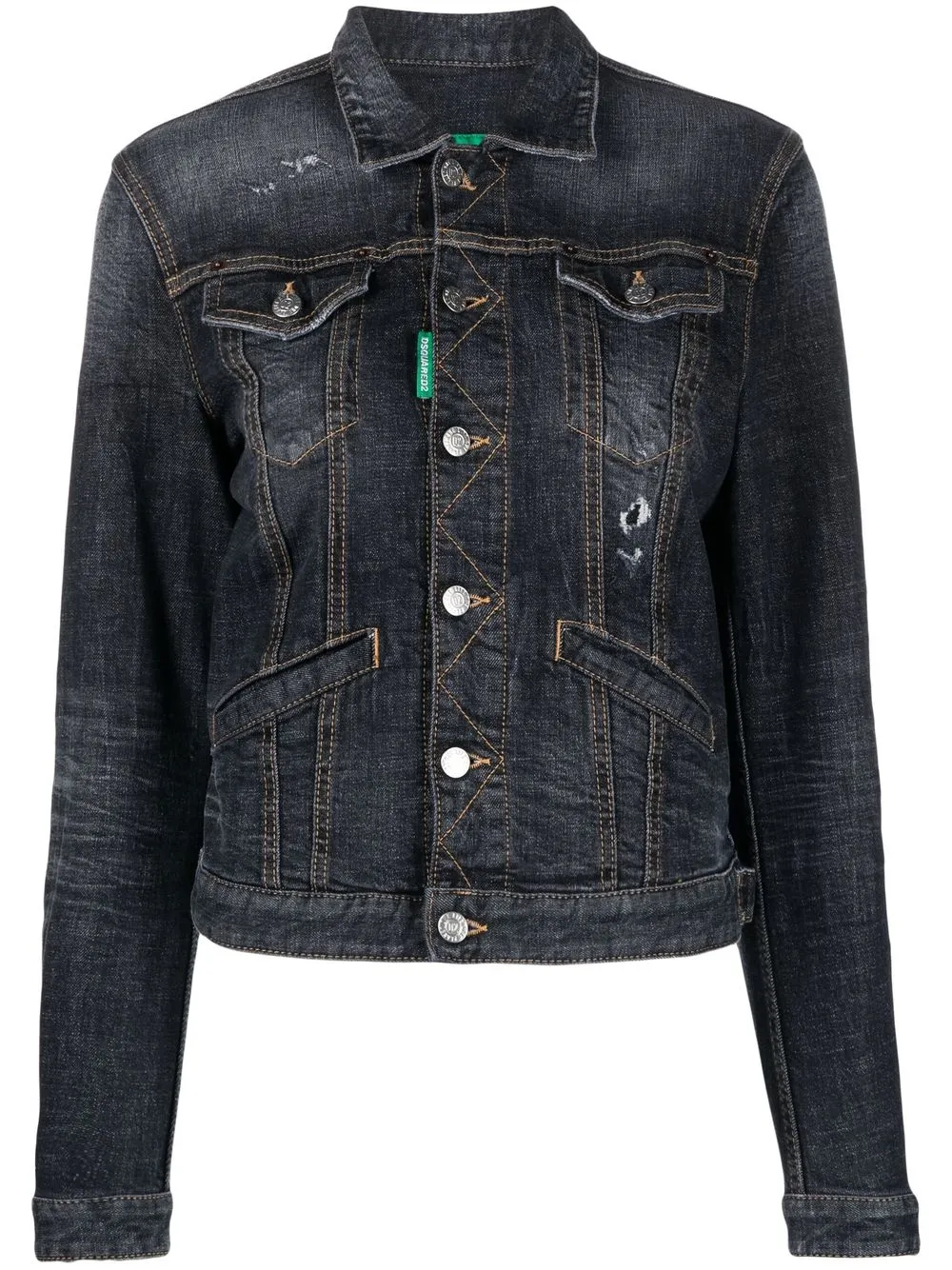 

Dsquared2 distressed denim jacket - Grey