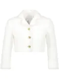 Giambattista Valli cropped tweed jacket - White