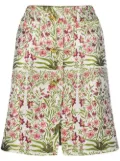 Giambattista Valli floral-jacquard mini skirt - White