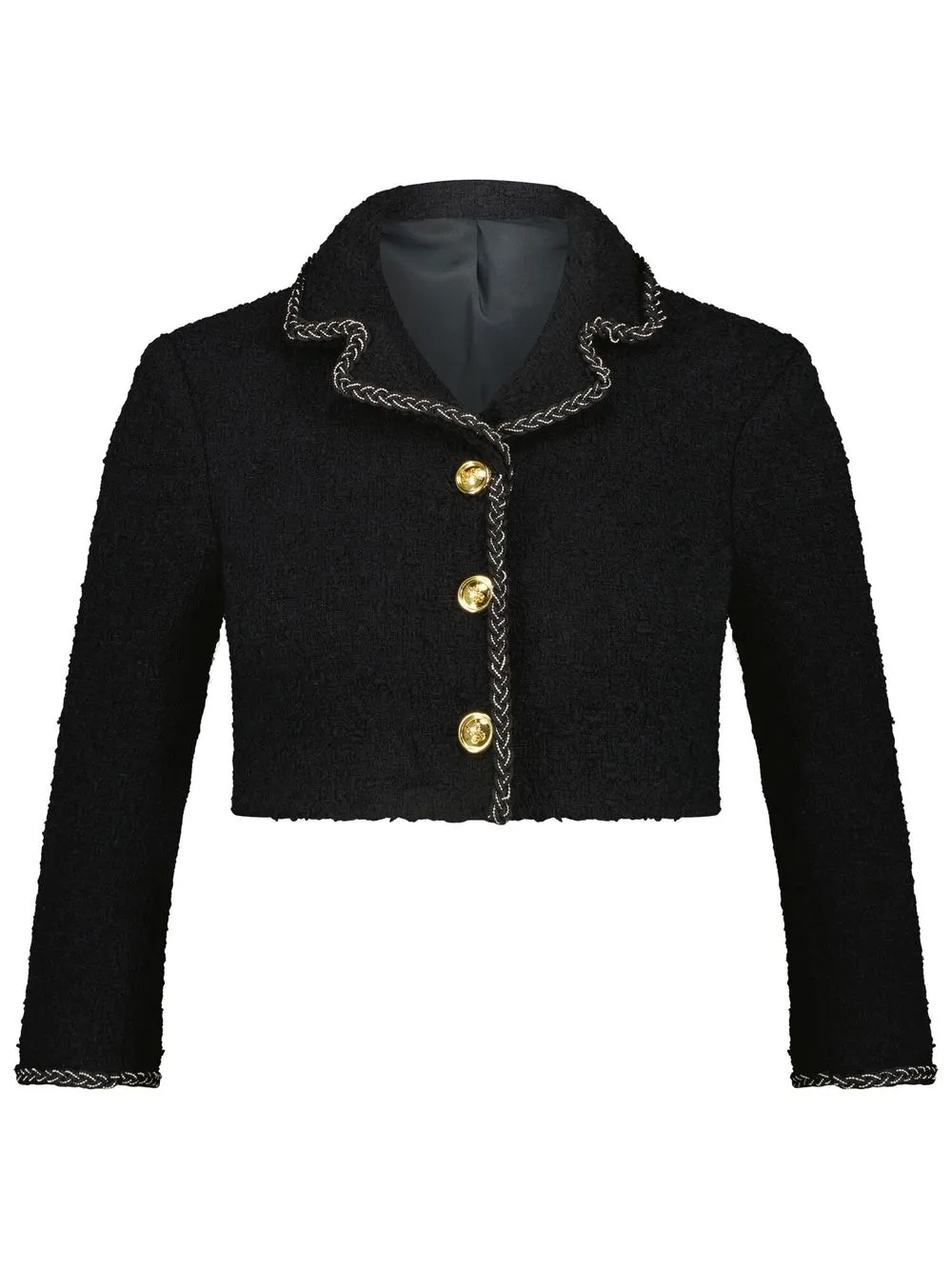 

Giambattista Valli cropped tweed jacket - Black