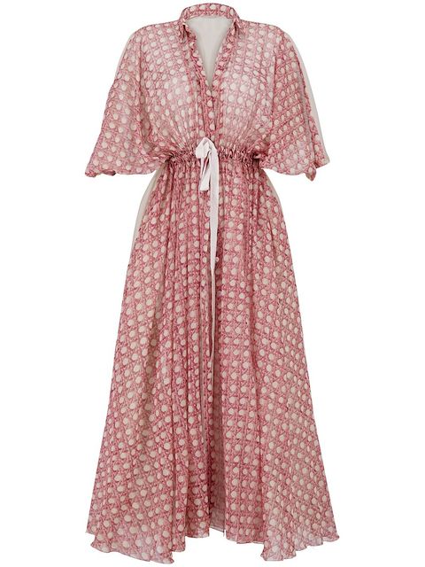 Giambattista Valli trompe-l'œil-print drawstring dress