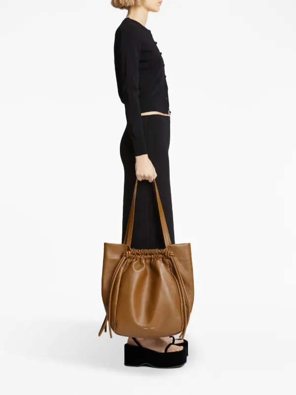 Proenza Schouler レザーハンドバッグ | ブラウン | FARFETCH JP
