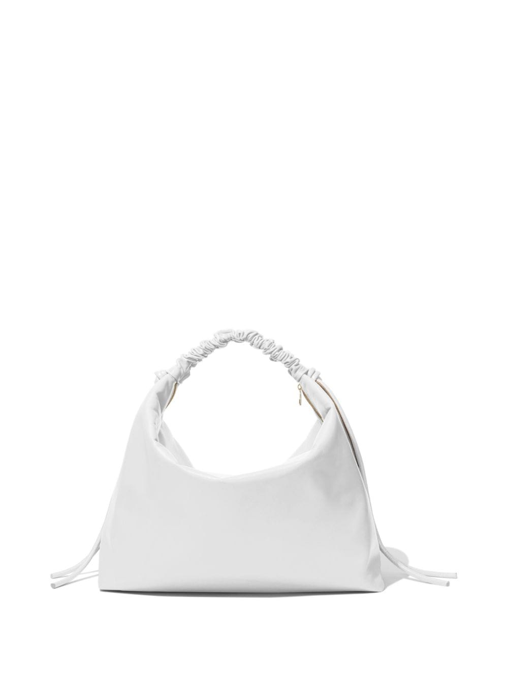 Shop Proenza Schouler Large Drawstring Leather Shoulder Bag In White