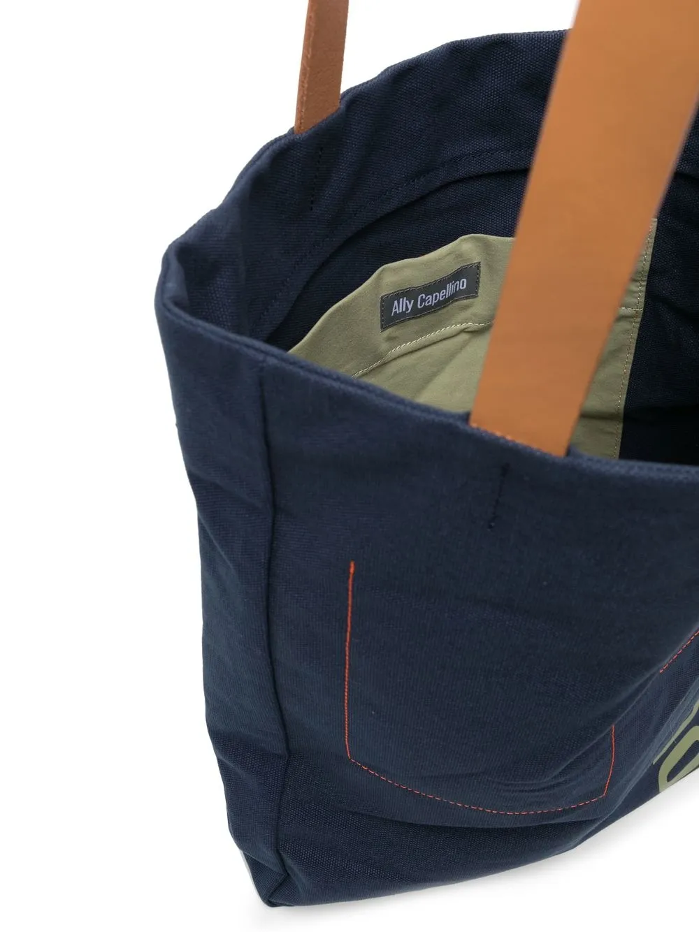 Ally Capellino Logo-print Tote Bag In Blau