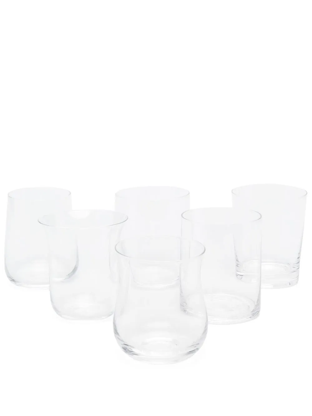 

Bitossi Home mixed shape tumbler set-of-six - White