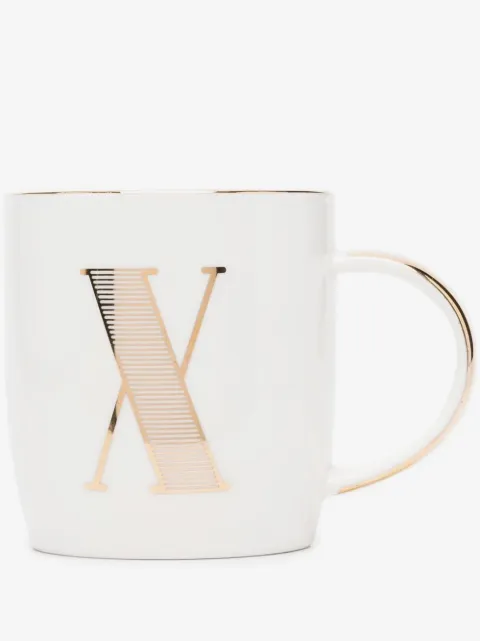 Bitossi Home Tasse aus Porzellan mit Buchstabe X