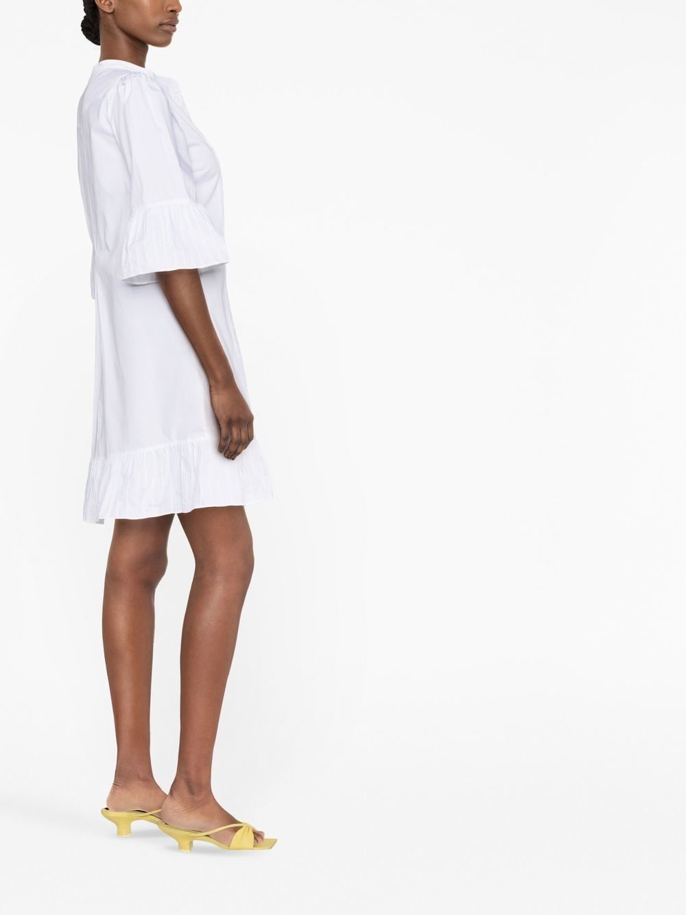 Shop See By Chloé Cotton Short Shirt Dress In Weiss