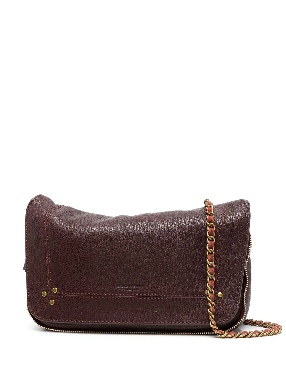 

Jérôme Dreyfuss grained leather shoulder bag - Red