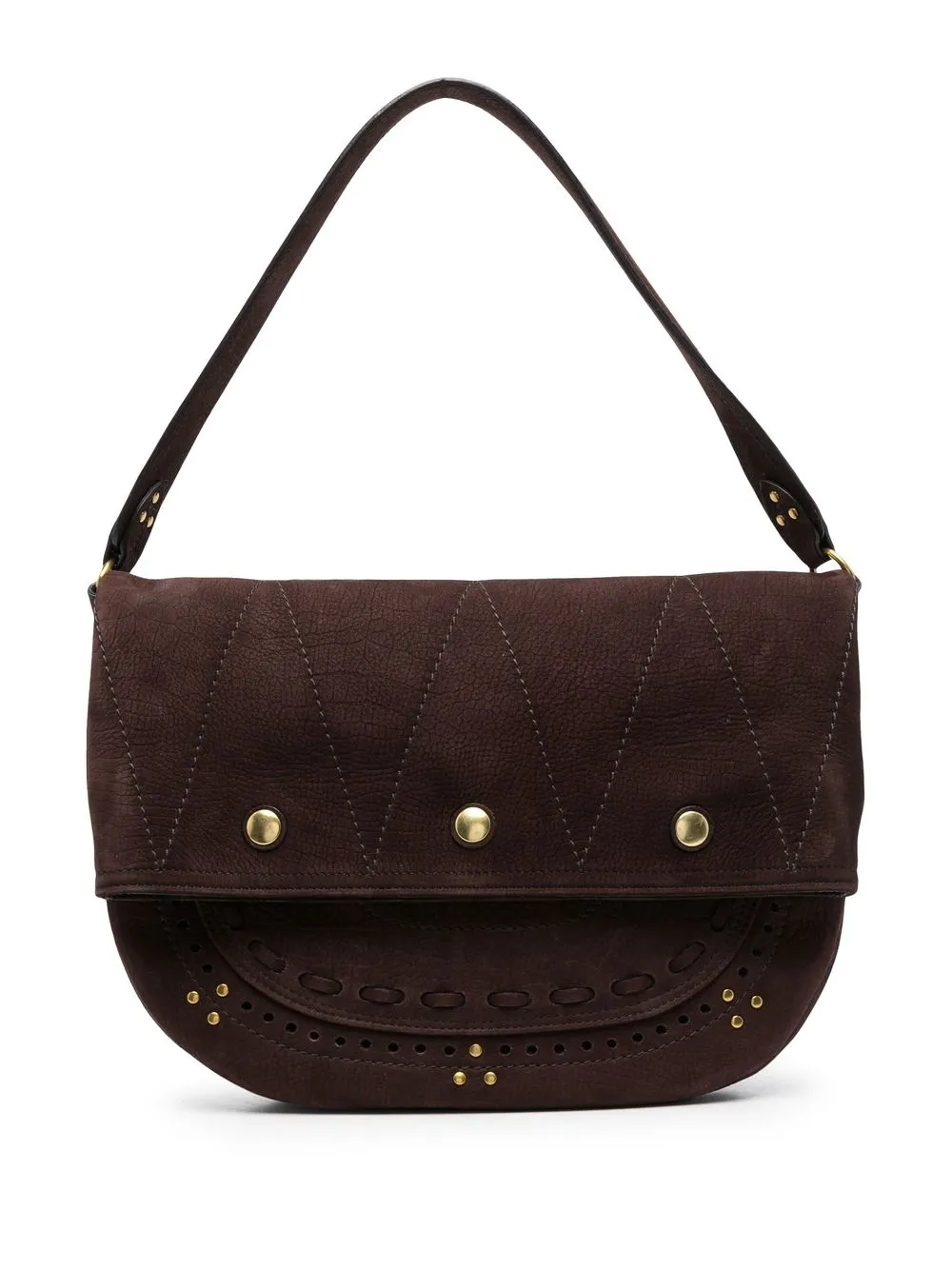 

Jérôme Dreyfuss suede tote bag - Brown