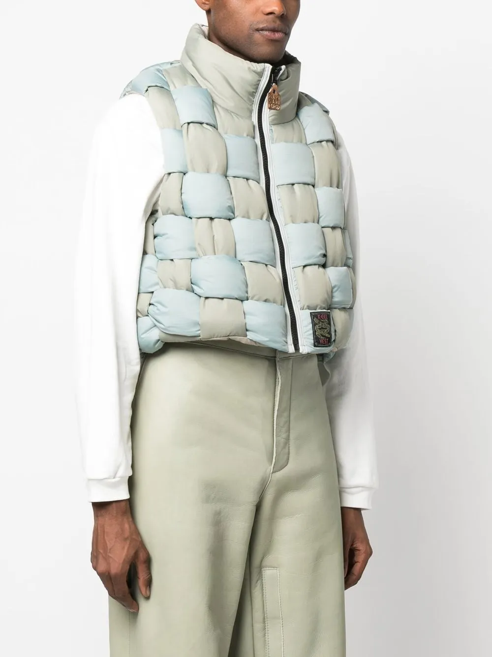 kapital reversible quilted padded shell gilet