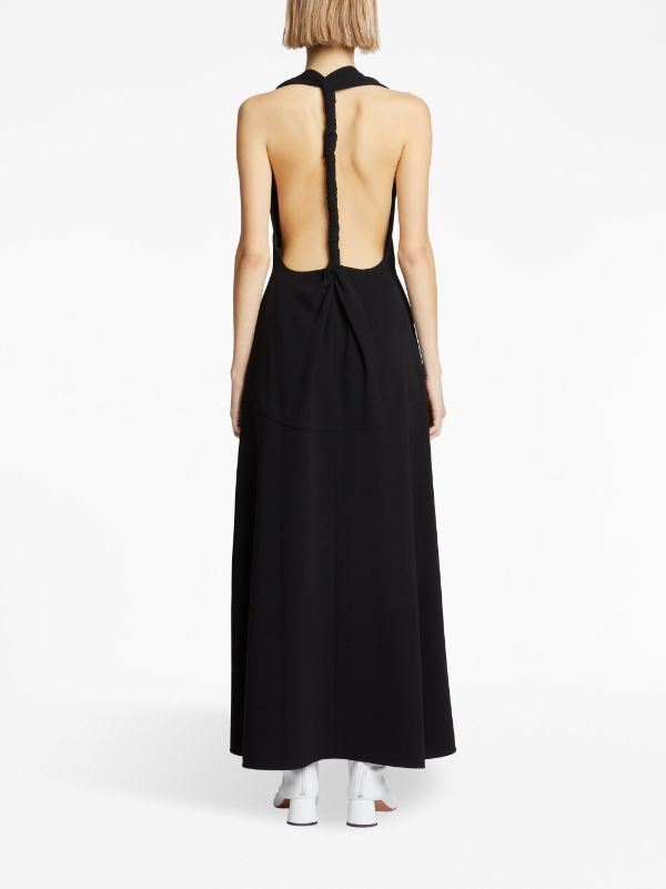 Proenza Schouler Matte Crepe Twist Back Dress Farfetch