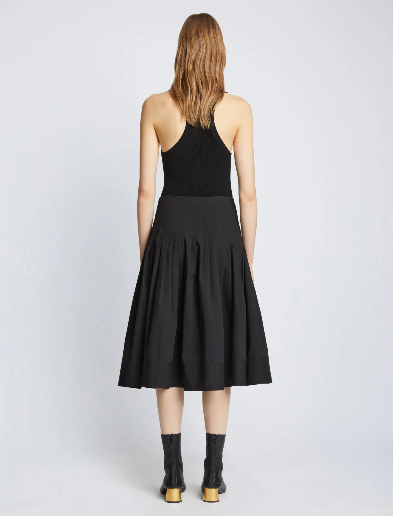 Eco Poplin Wrap Skirt in black | Proenza Schouler