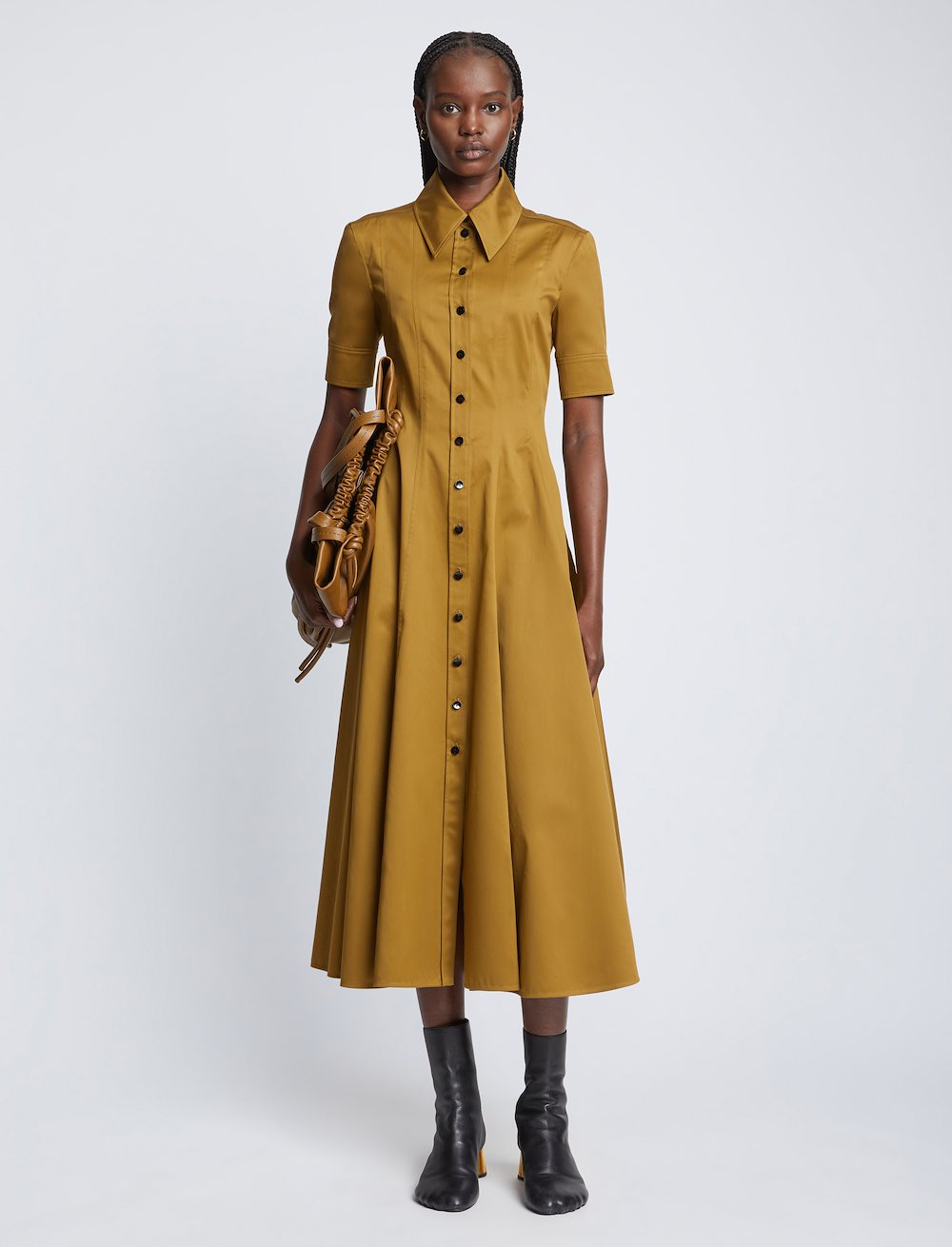Silk Cotton Shirt Dress