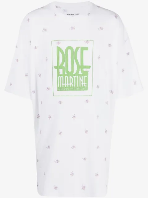 Martine Rose playera con logo estampado