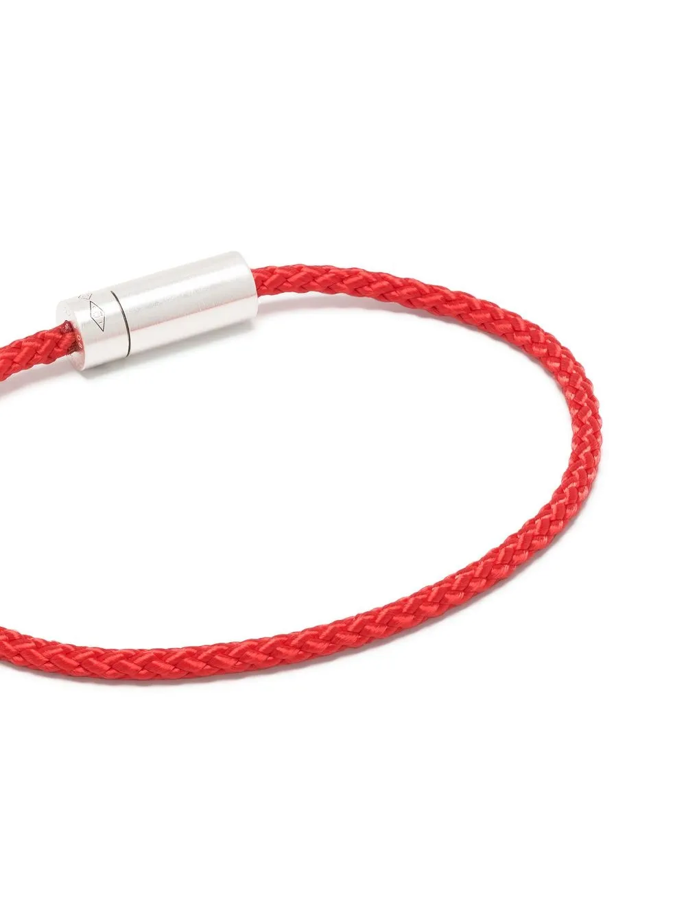 Le Gramme Sterling Silver Le 7g Polished Nato Cable Bracelet In Red