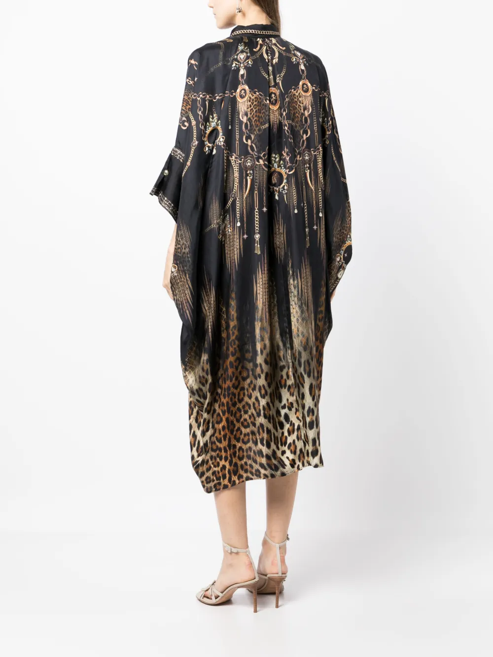 Camilla graphicprint Silk Kaftan Dress Farfetch
