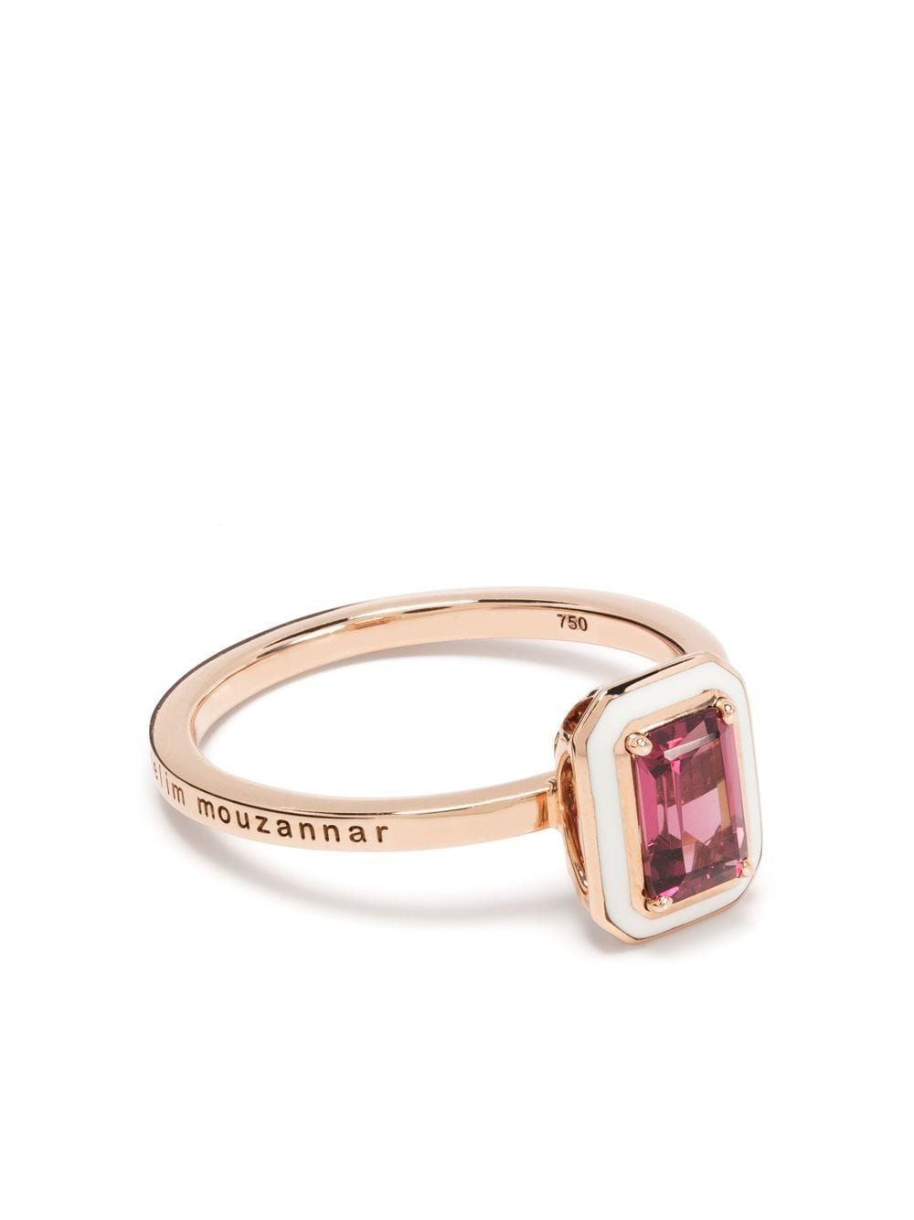 18kt rose gold Mina rhodolite ring