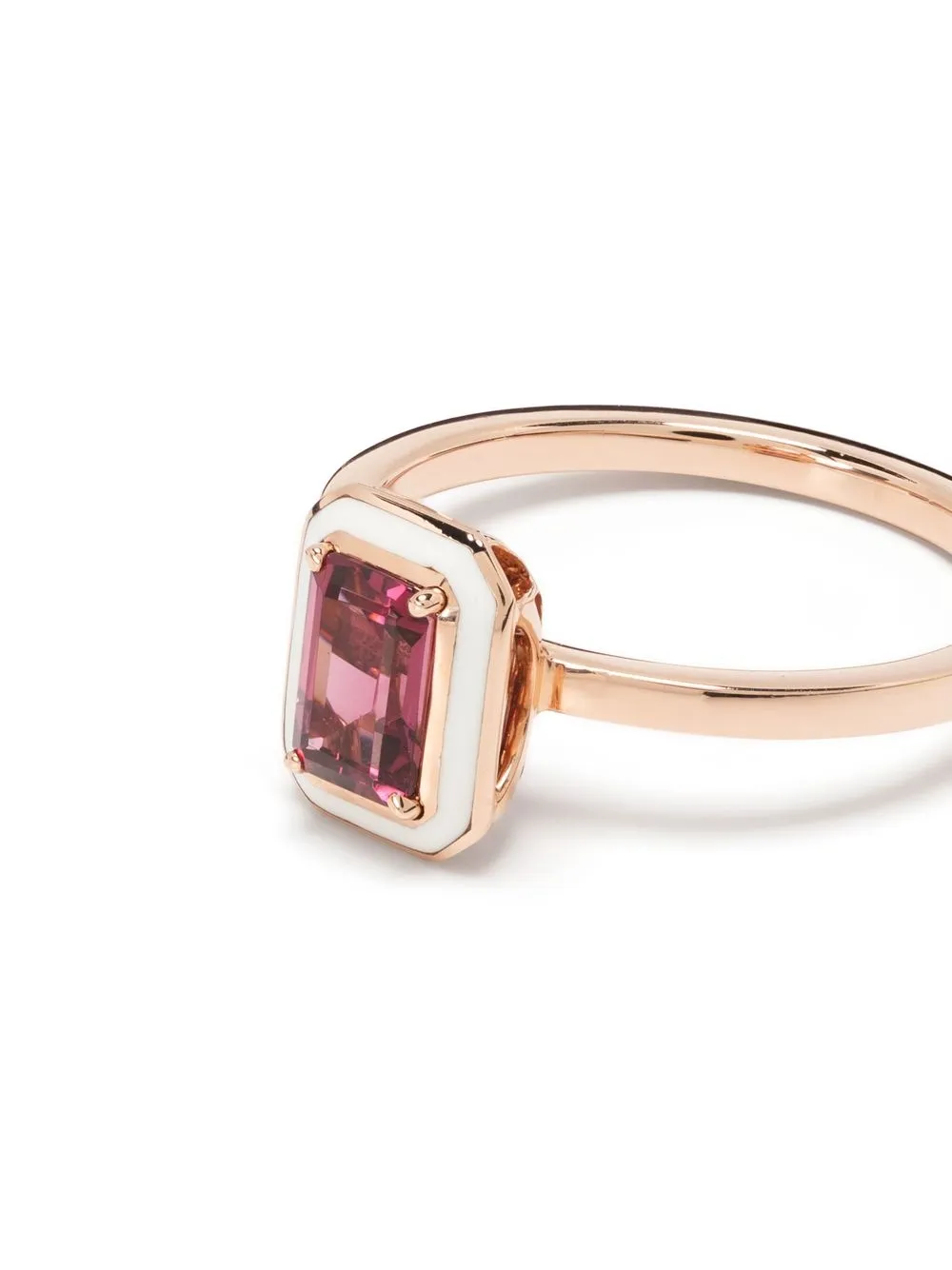 Selim Mouzannar 18kt Rose Gold Mina Rhodolite Ring In Gold