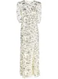 Self-Portrait sequin-embellished maxi dress - Neutrals