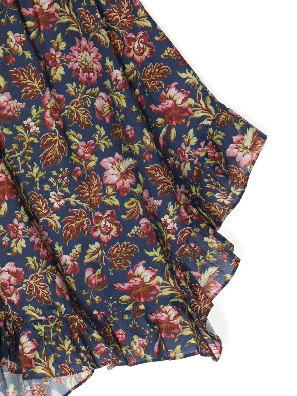 Shop By Walid X Kindred Floral-print High-low Hem Skirt In Multicolour
