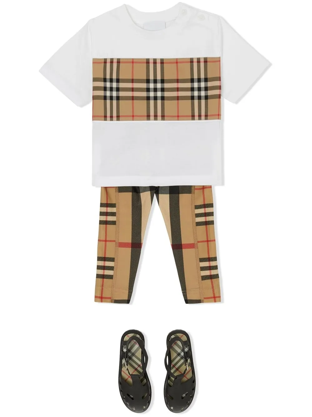 Burberry Kids Vintage Check T-shirt - Wit