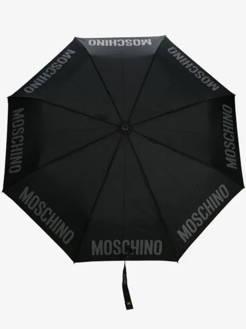 Moschino logo-print compact umbrella