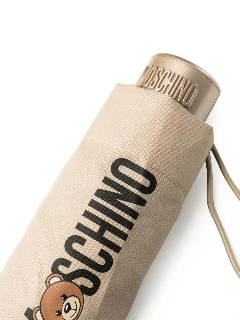  Moschino Logo-print Compact Umbrella - Neutrals 