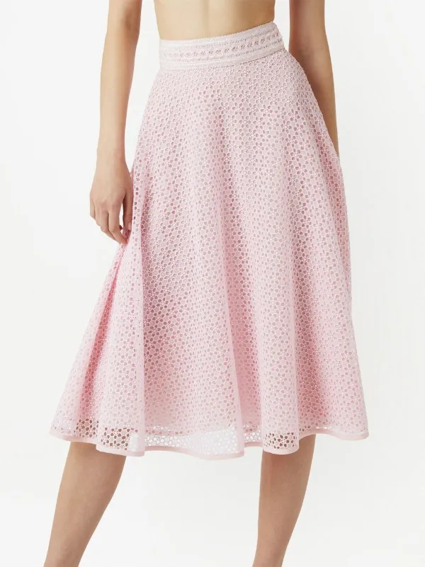 Lace embroidered skirt top