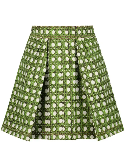 Giambattista Valli polka-dot high-waist mini skirt