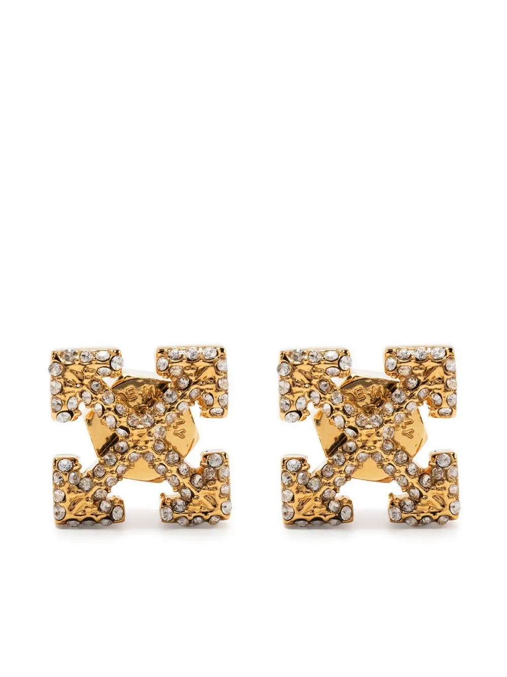 

Off-White crystal-embellished earrings - Gold