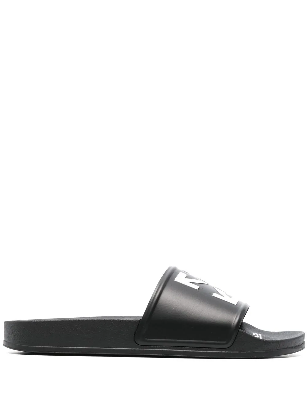 

Off-White Arrows logo-print slides - Black