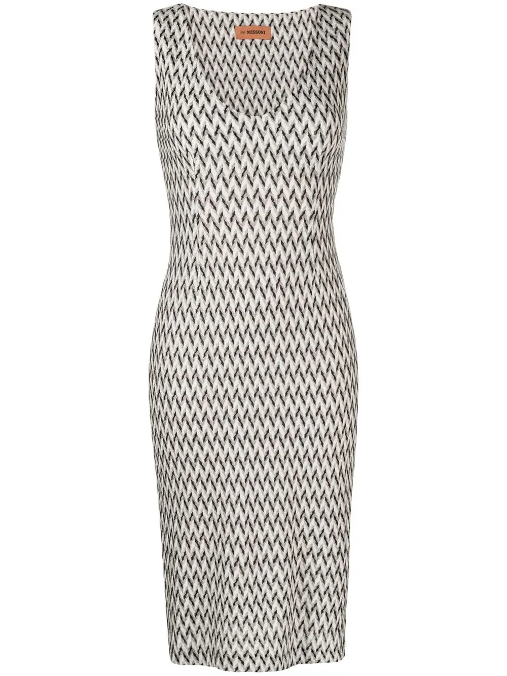 

Missoni zigzag knee-length dress - White