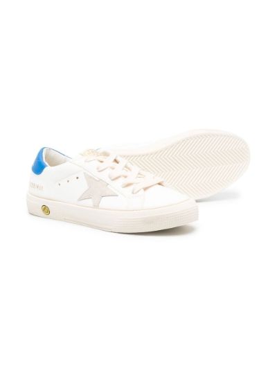 Golden Goose Kids One Star-logo lace-up sneakers neutrals | MODES